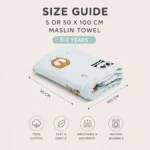 PT-OL06 MUSLIN COLOUR TOWEL 60 X 120 - Image 7